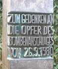 26.September 2005: 25. Jahrestag des Attentats auf das Oktoberfest
