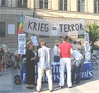 13.Juli 2006: Mahnwache - Aktion zum Bush-Besuch