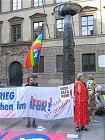 13.Juli 2006: Mahnwache - Aktion zum Bush-Besuch