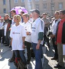 29.September 2006: Demo der BenQ-Kollegen vor der Zentrale der SIEMENS AG am Wittelsbacherplatz
