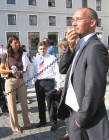 29.September 2006: Demo der BenQ-Kollegen vor der Zentrale der SIEMENS AG am Wittelsbacherplatz