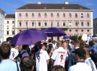 29.September 2006: Demo der BenQ-Kollegen vor der Zentrale der SIEMENS AG am Wittelsbacherplatz