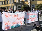 29.September 2006: Demo der BenQ-Kollegen vor der Zentrale der SIEMENS AG am Wittelsbacherplatz