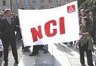 6.Oktober 2006: Demo der BenQ-Kollegen vor der Zentrale der SIEMENS AG am Wittelsbacherplatz