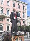 6.Oktober 2006: Demo der BenQ-Kollegen vor der Zentrale der SIEMENS AG am Wittelsbacherplatz