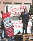 6.Oktober 2006: Demo der BenQ-Kollegen vor der Zentrale der SIEMENS AG am Wittelsbacherplatz