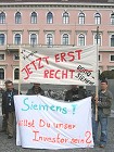 6.Oktober 2006: Demo der BenQ-Kollegen vor der Zentrale der SIEMENS AG am Wittelsbacherplatz