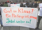 6.Oktober 2006: Demo der BenQ-Kollegen vor der Zentrale der SIEMENS AG am Wittelsbacherplatz