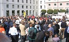6.Oktober 2006: Demo der BenQ-Kollegen vor der Zentrale der SIEMENS AG am Wittelsbacherplatz