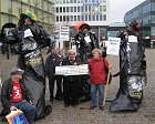 16. Oktober 2008: Protestaktionen gegen die Million�rsmesse