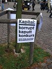 16. Oktober 2008: Protestaktionen gegen die Million�rsmesse